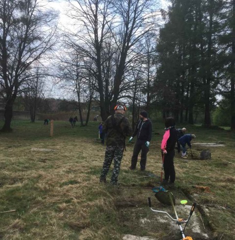 Porządkowanie cmentarza